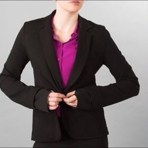 Betabrand Active Blazer, Black, size large